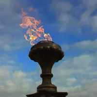 Газовая горелка апс (газ-контроль) (1629) сертификат - автомат вечный огонь ø 154 мм. ветроустойчивая  в Красногвардейском