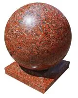 Декоративный шар из красного гранита (518208) в Красногвардейском