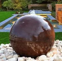 Сфера КОРТЕН - ШАР ФОНТАН 3D (518902) ∅ 850 мм. Красногвардейское 