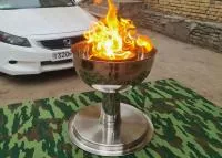 Чаша торжественного огня афины (51756458) производство для ø 360 мм. ветроустойчивая в Красногвардейском
